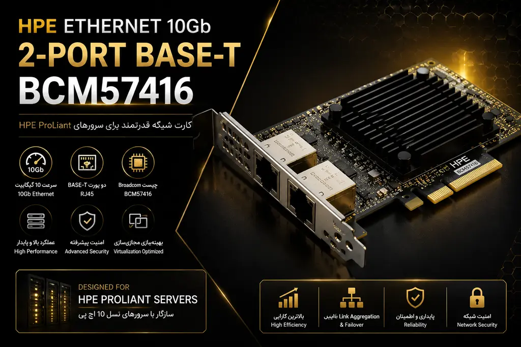 خرید کارت شبکه HPE Ethernet 10Gb BCM57416