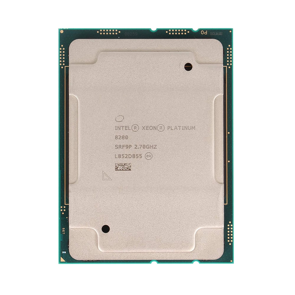 سی پی یو سرور Intel Xeon Platinum 8280 استوک با ۲۸ هسته و پارت‌نامبر SRF9P