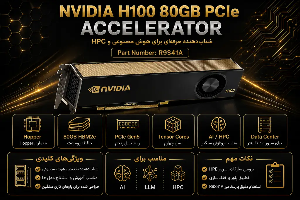 خرید کارت گرافیک سرور Nvidia Tesla K80 از گلد