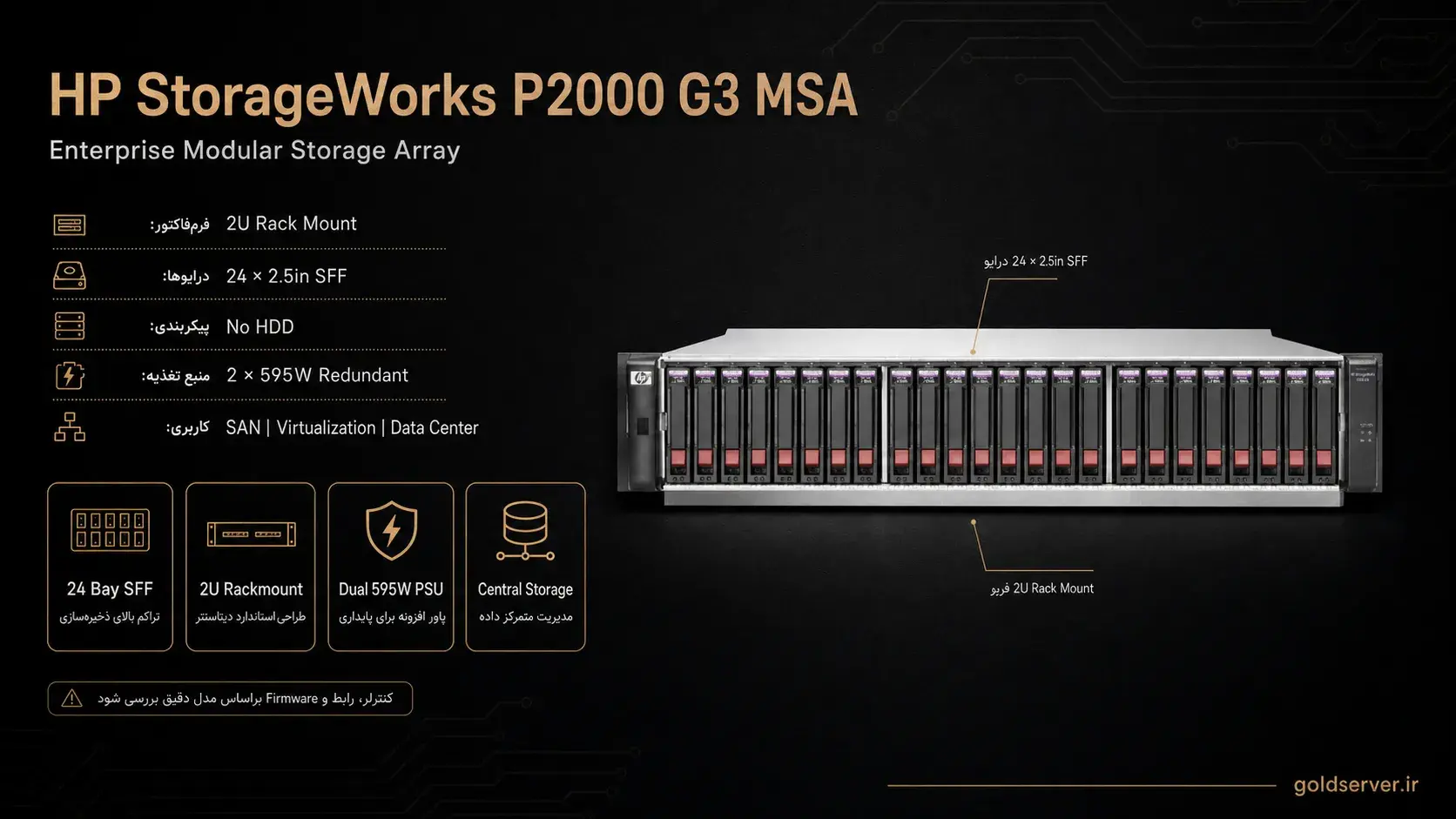 خرید HP Storageworks P2000 G3 MSA