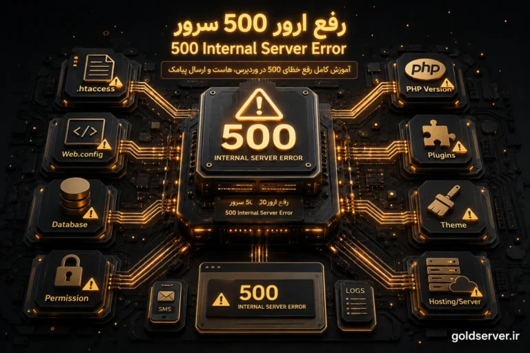 رفع ارور 500 سرور