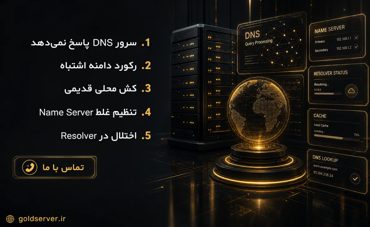 خطاهای رایج در فرایند DNS