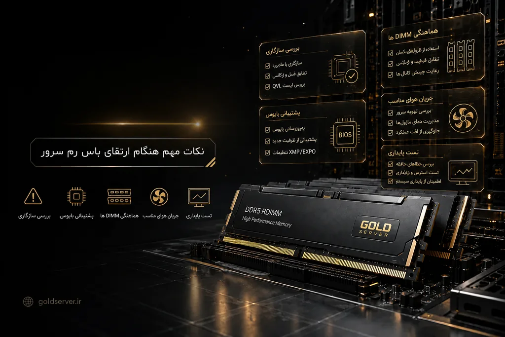 برای ارتقای باس رم سرور از کجا شروع کنیم؟