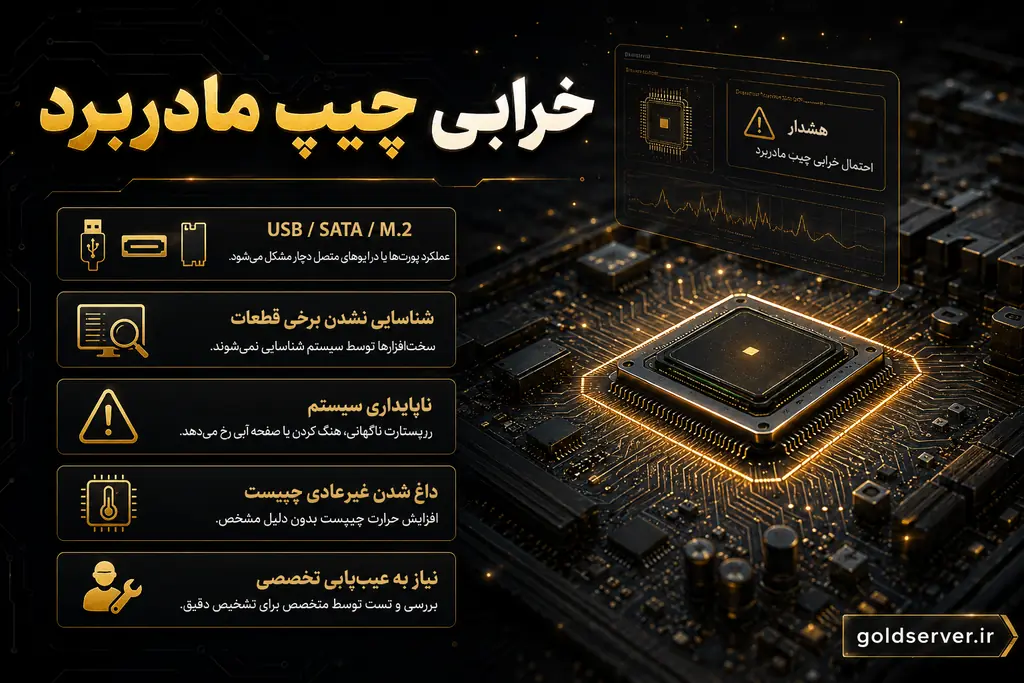 خرابی چیپ مادربرد