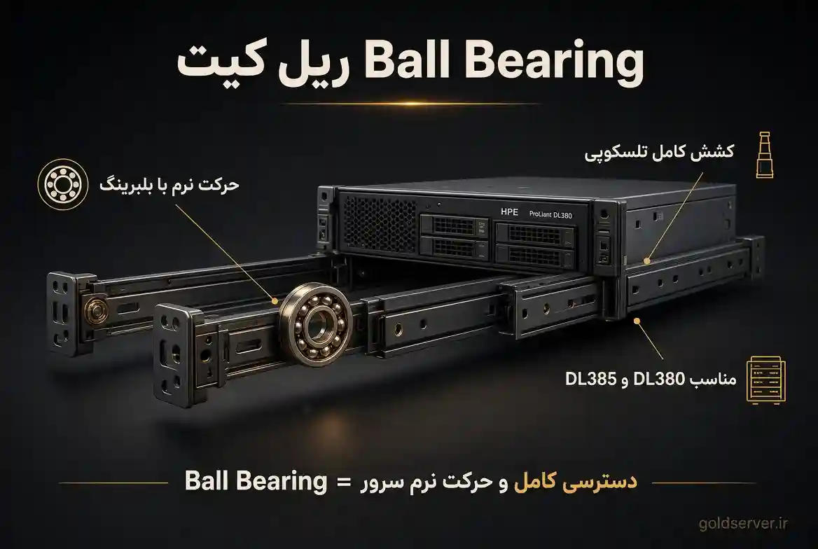 ریل کیت Ball Bearing برای سرورهای HPE DL380 و DL385