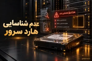 عدم شناسایی هارد سرور